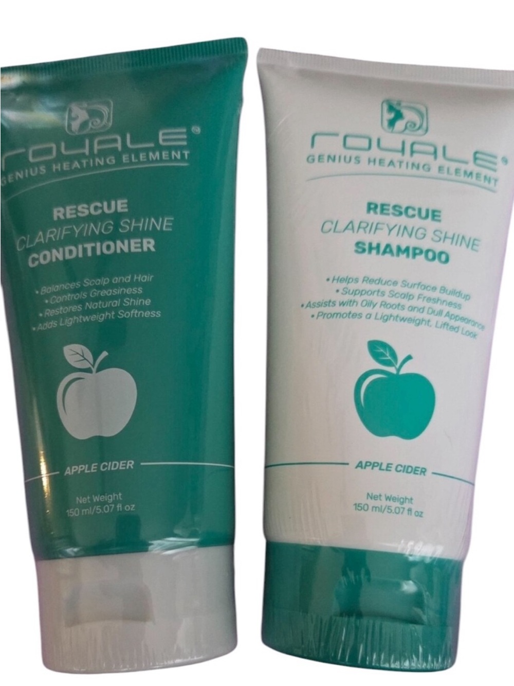 Royale-Rescue Clarifying Shine Shampoo & Conditioner Set -Apple Cider